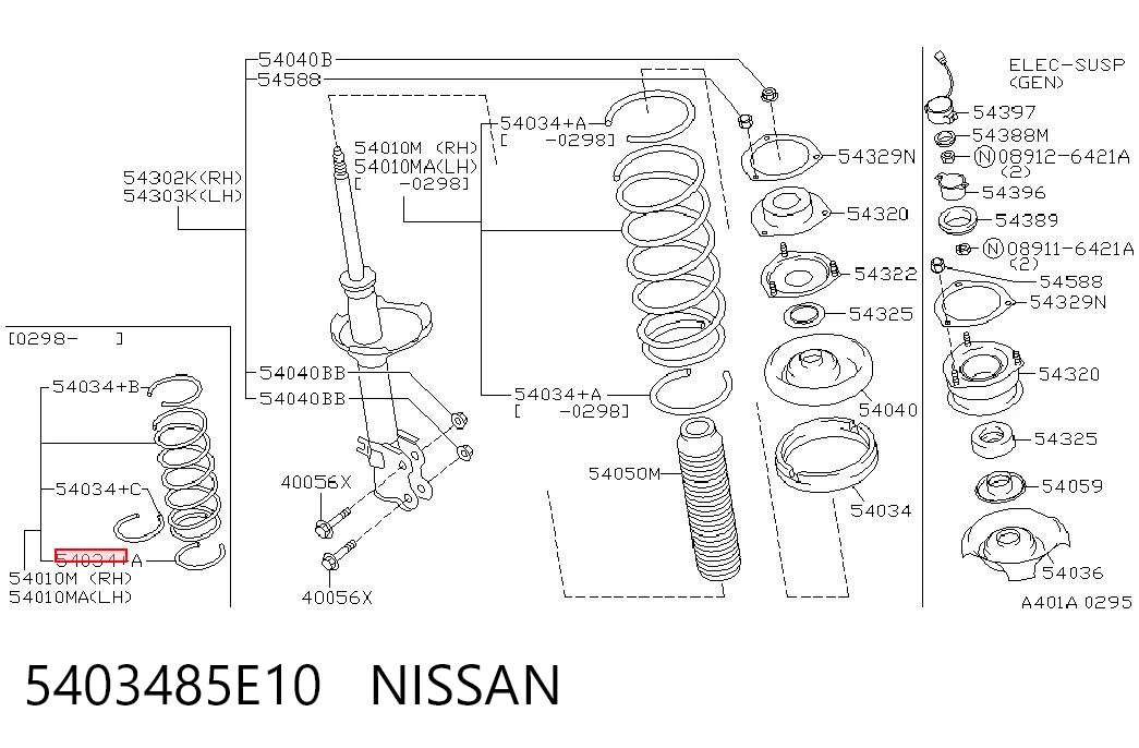 5403485E10 Nissan/Infiniti