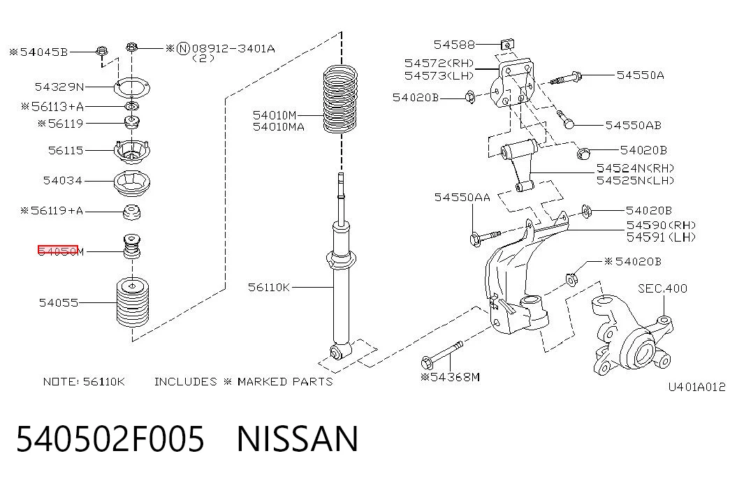 540502F005 Nissan/Infiniti