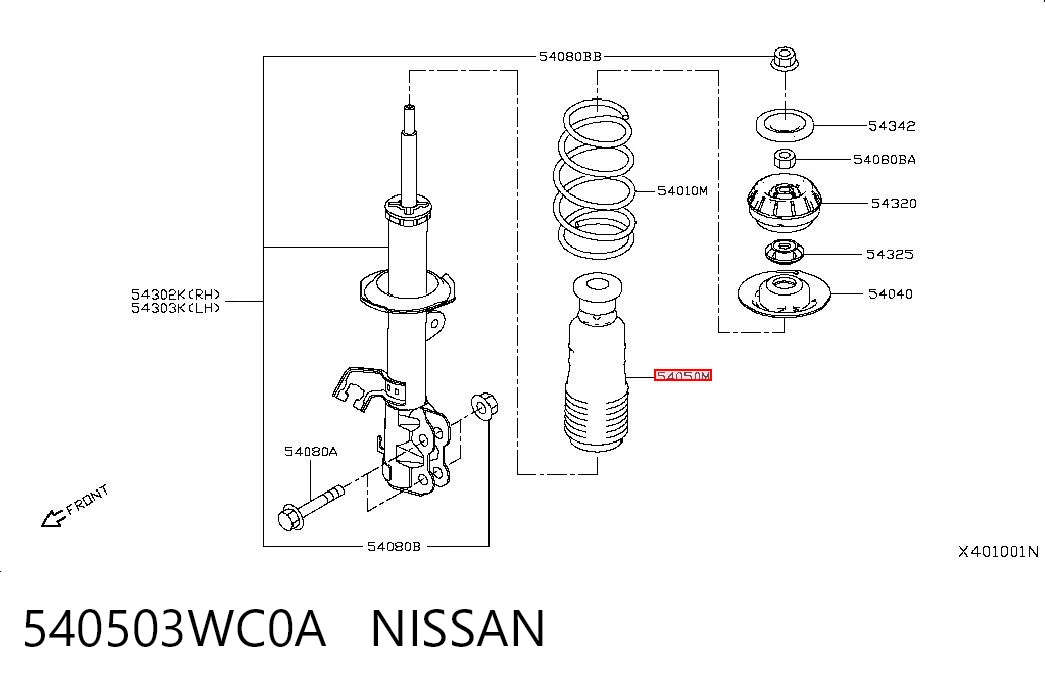 540503WC0A Nissan/Infiniti