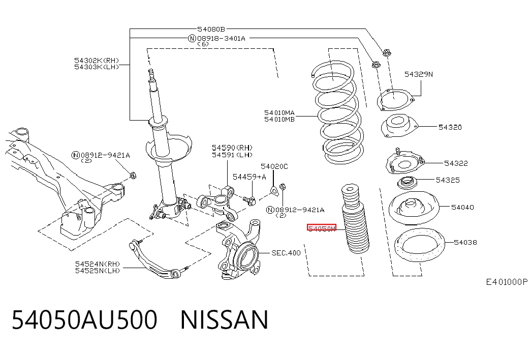 54050AU500 Nissan/Infiniti