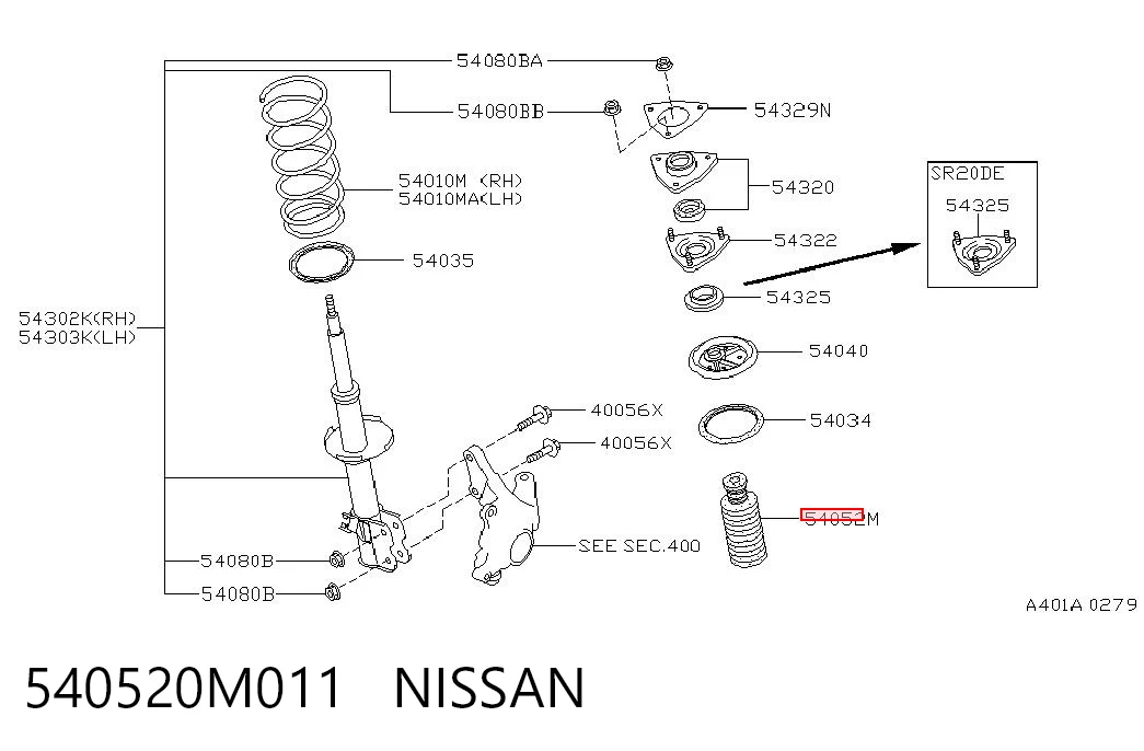 540520M011 Nissan/Infiniti