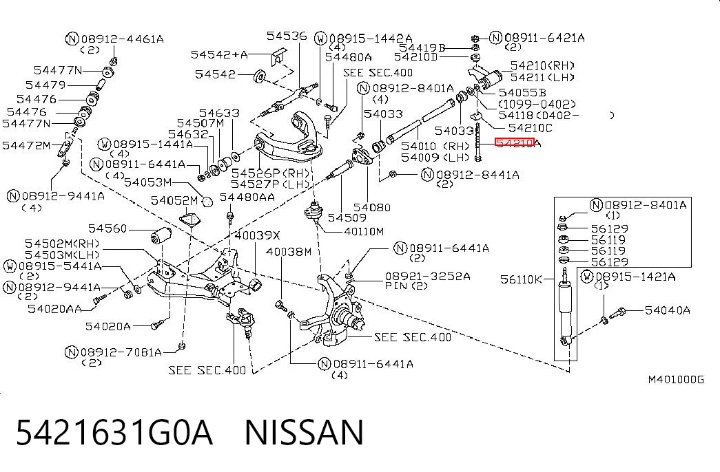 5421631G0A Nissan/Infiniti 