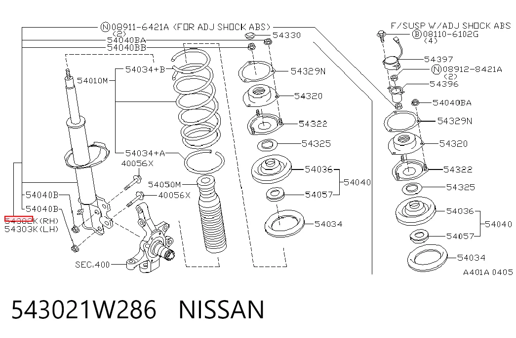 543021W286 Nissan/Infiniti