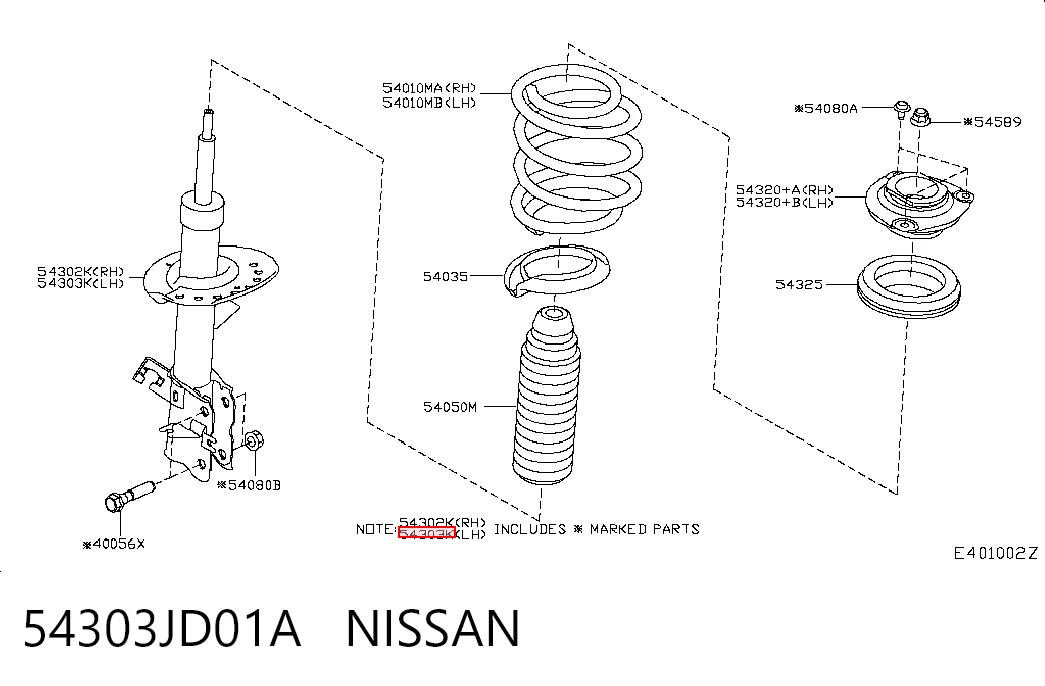 54303JD01A Nissan/Infiniti