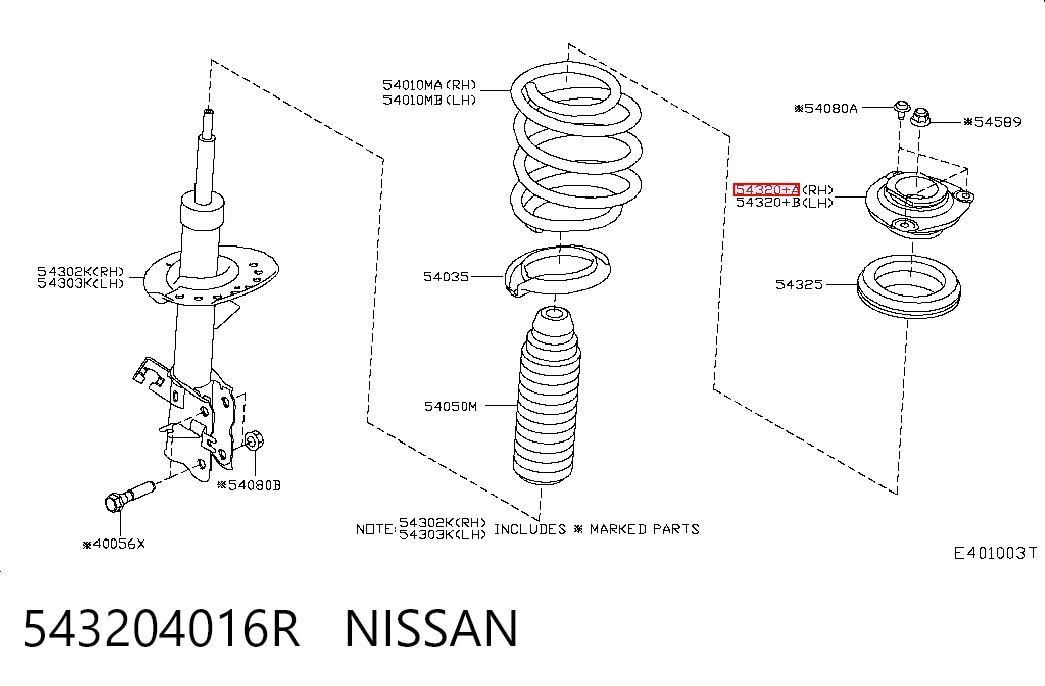 543204016R Nissan/Infiniti