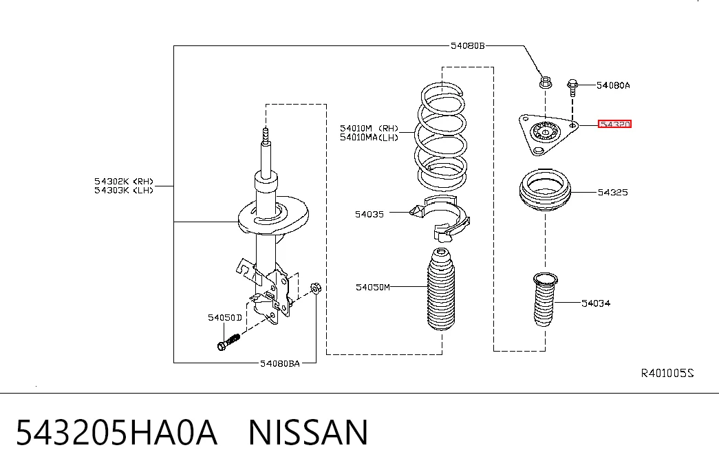 543205HA0A Nissan/Infiniti