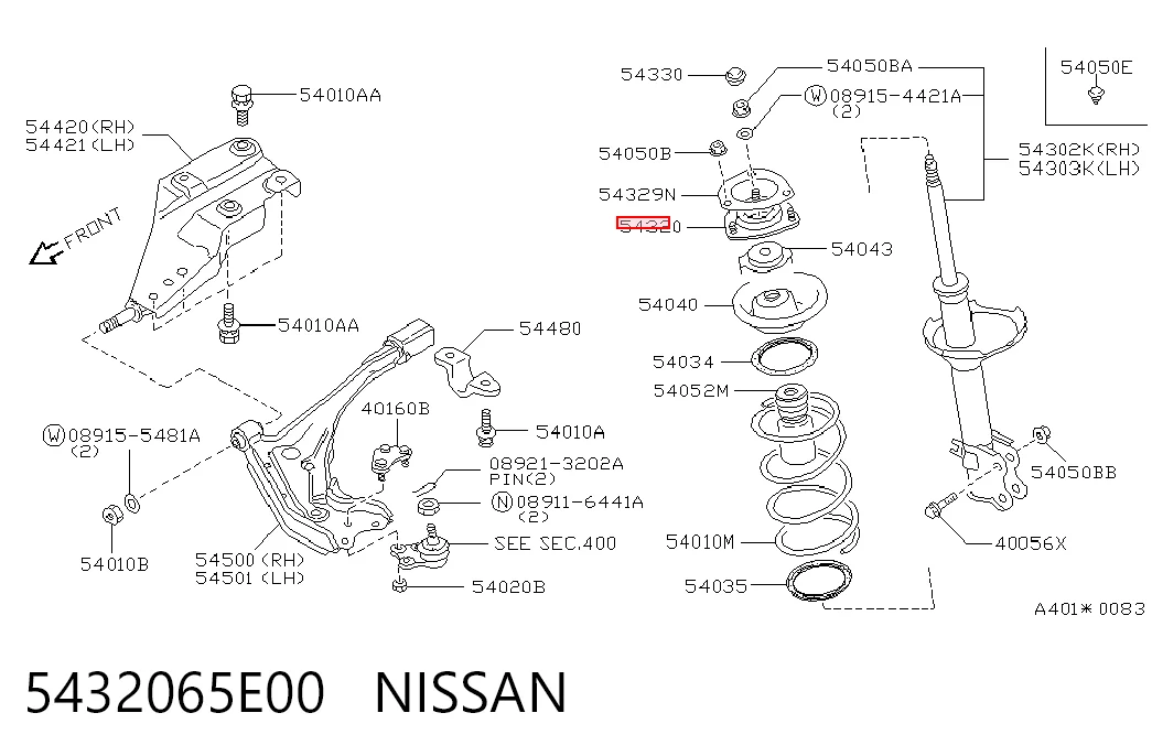 5432065E00 Nissan/Infiniti