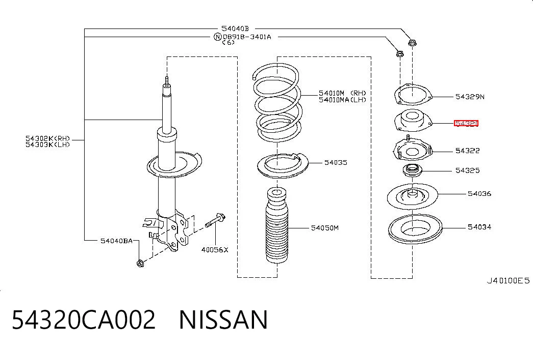 54320CA002 Nissan/Infiniti