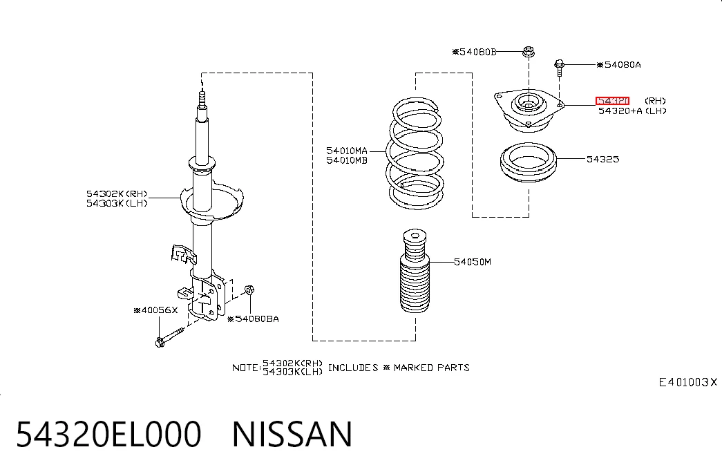 54320EL000 Nissan/Infiniti