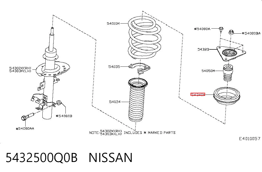 5432500Q0B Nissan/Infiniti