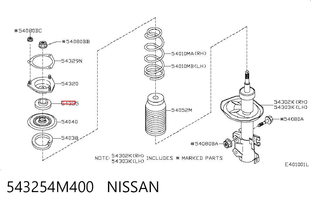 543254M400 Nissan/Infiniti