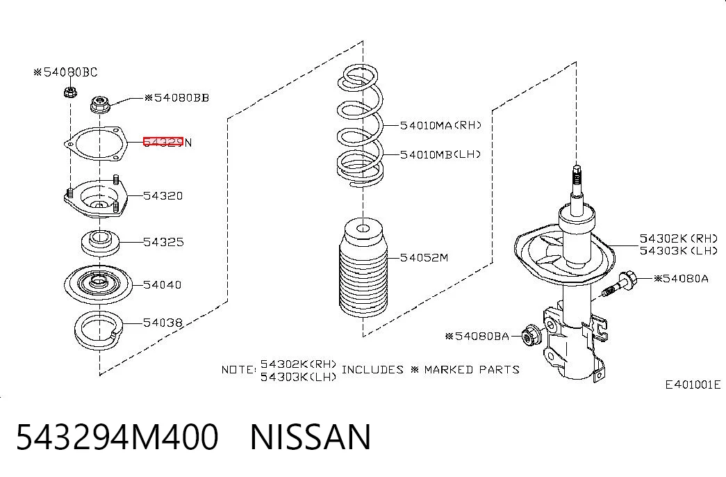 543294M400 Nissan/Infiniti