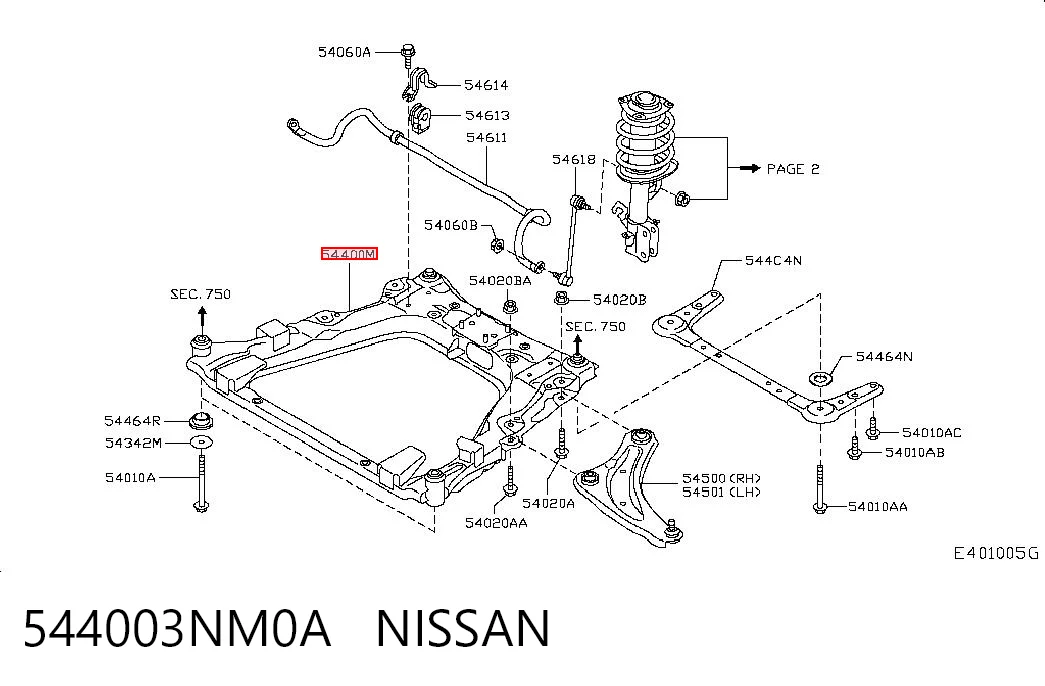 544003NM0A Nissan/Infiniti