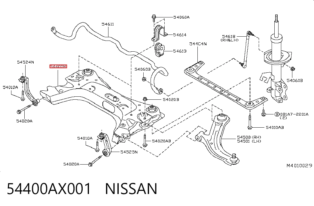 Viga de suspensão dianteira (plataforma veicular) Nissan Versa  E12 ao melhor preço