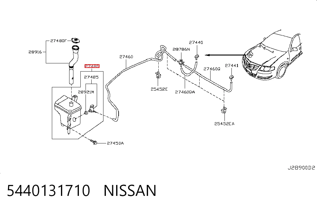 Tanque de fluido para lavador de vidro Nissan Almera CLASSIC B10RS