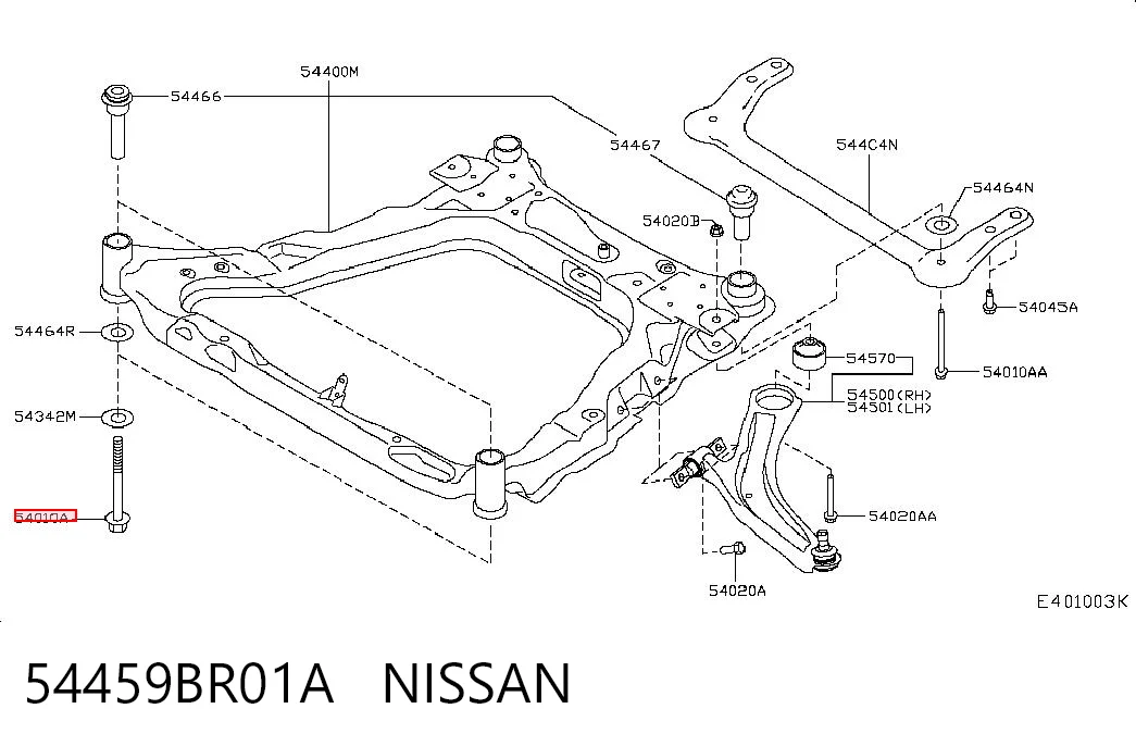 54459BR01A Nissan/Infiniti