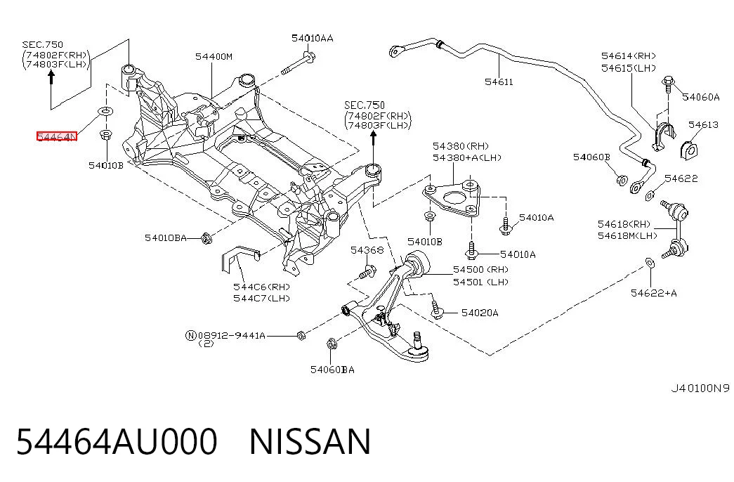 54464AU000 Nissan/Infiniti