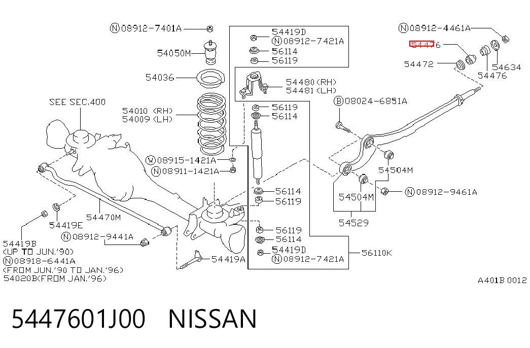 5447601J00 Nissan/Infiniti