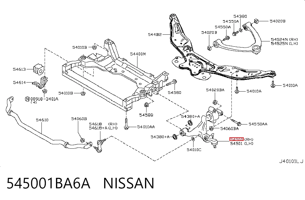 545001BA6A Nissan/Infiniti