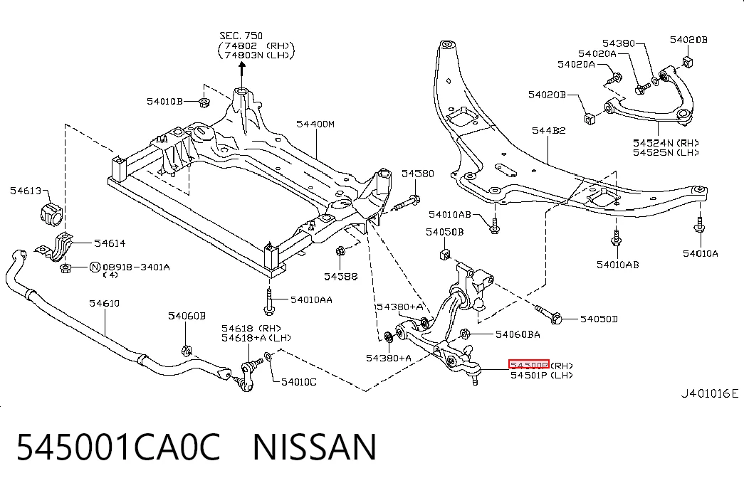 545001CA0C Nissan/Infiniti