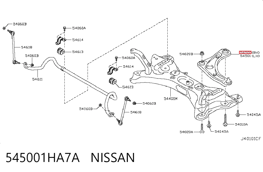 545001HA7A Nissan/Infiniti