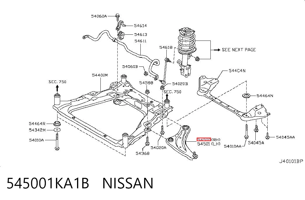 545001KA1B Nissan/Infiniti