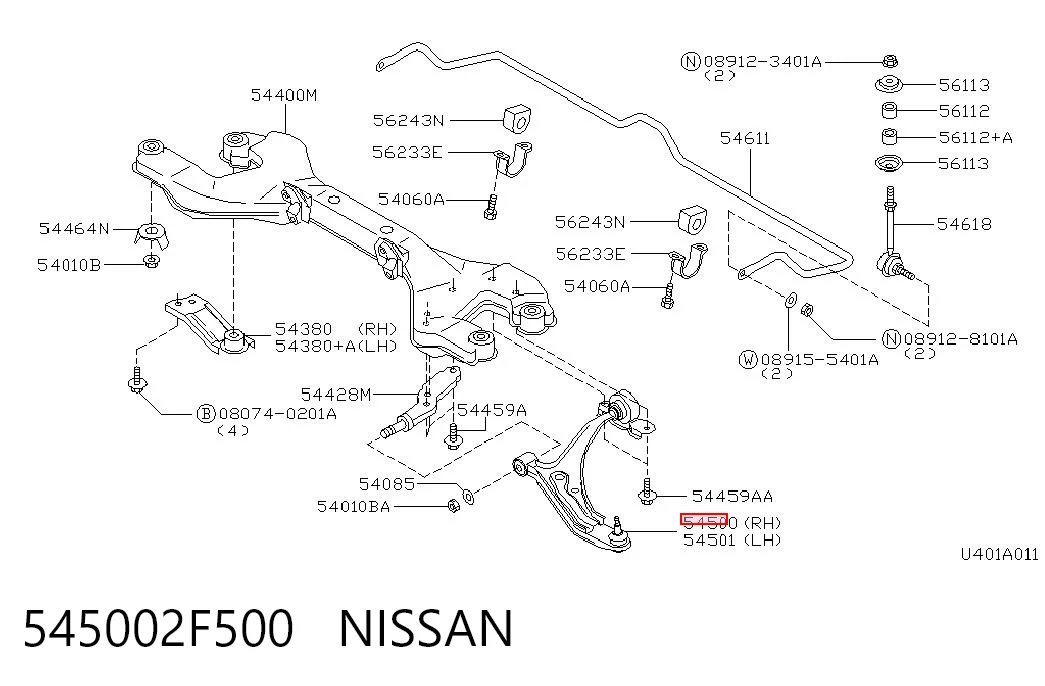 545002F500 Nissan/Infiniti