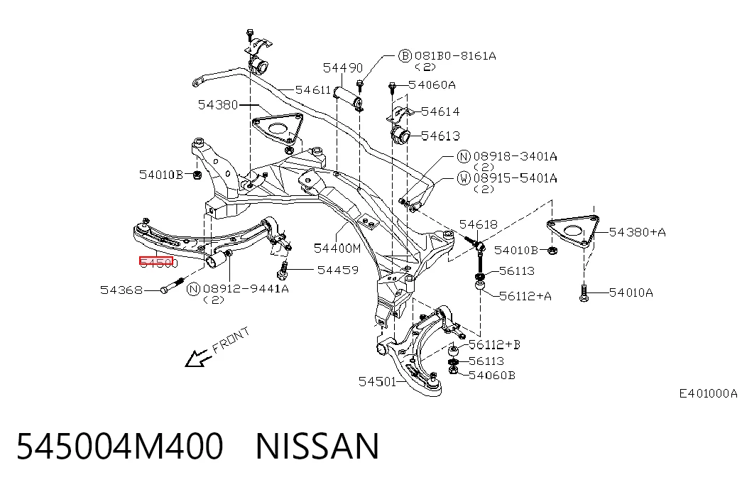 545004M400 Nissan/Infiniti