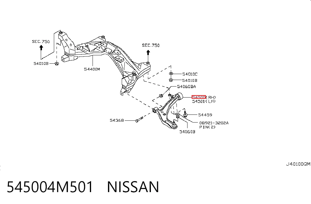545004M501 Nissan/Infiniti