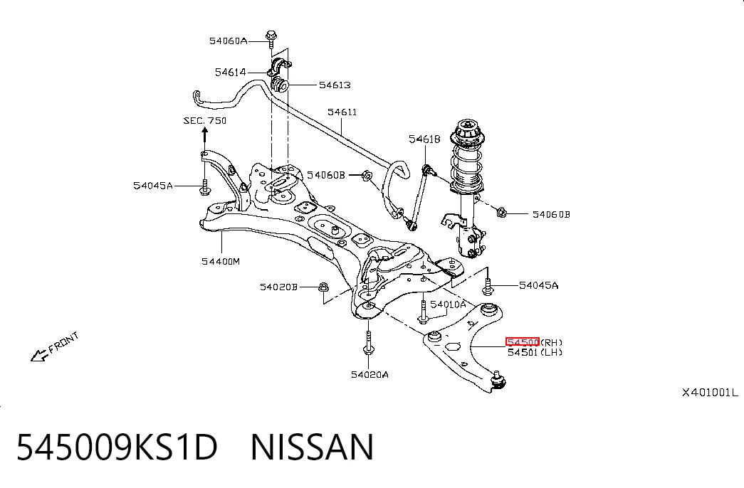 545009KS1D Nissan/Infiniti