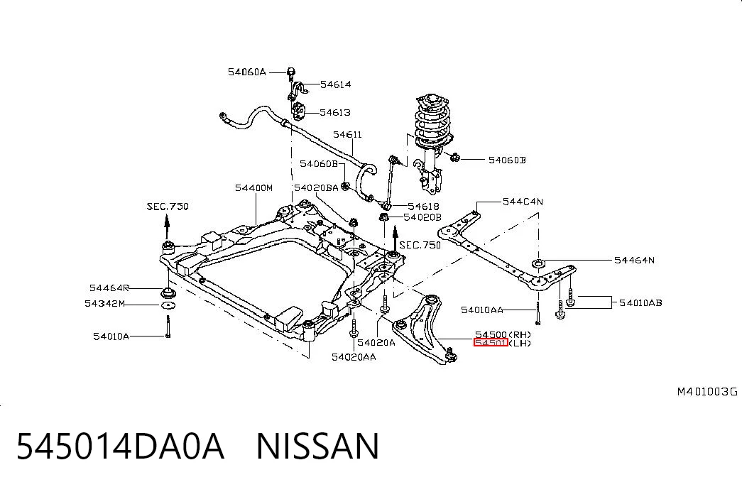 545014DA0A Nissan/Infiniti