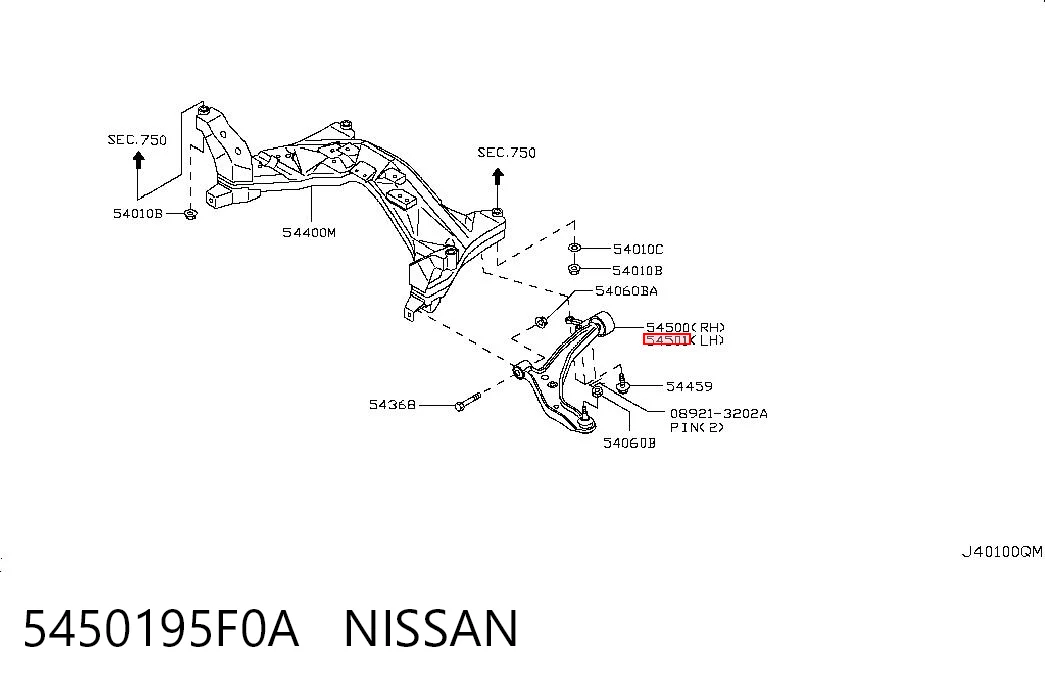 5450195F0A Nissan/Infiniti
