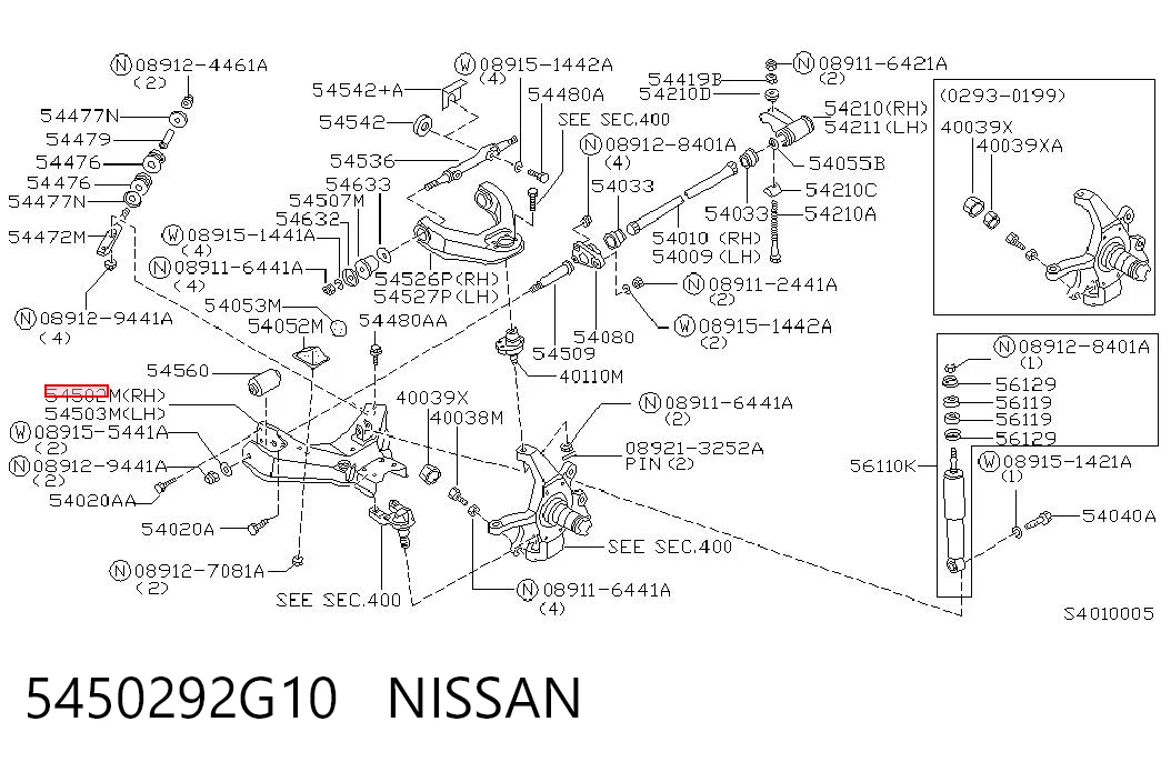 5450292G10 Nissan/Infiniti