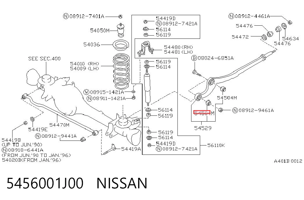  para Nissan Patrol  (Y61)