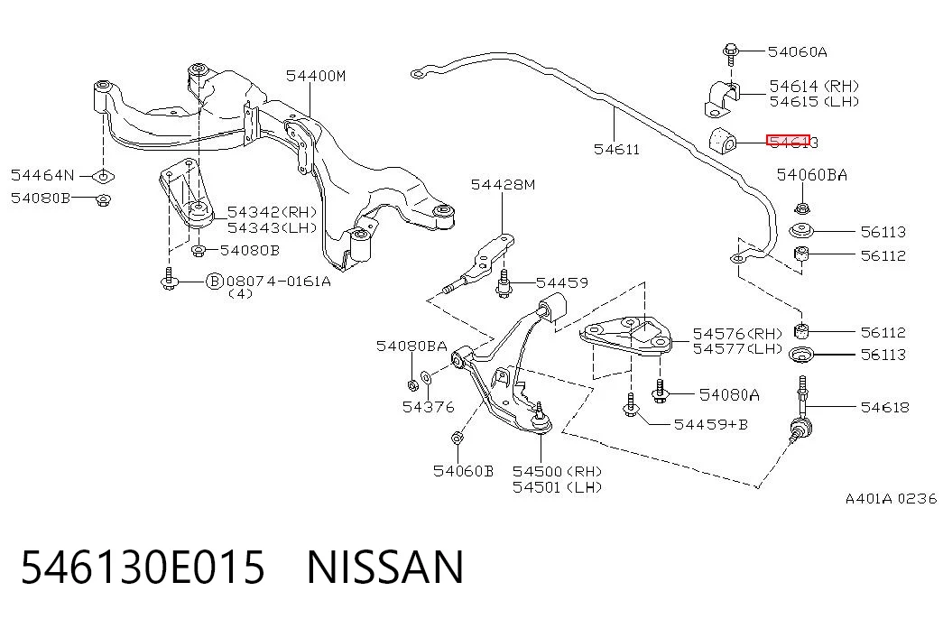 546130E015 Nissan/Infiniti
