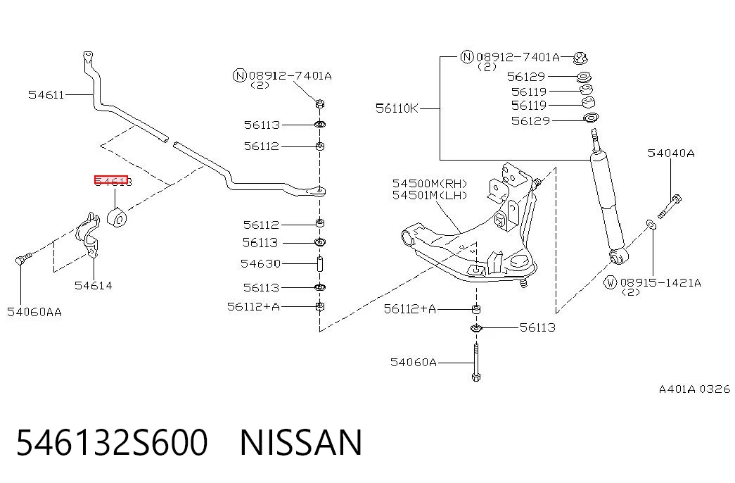 546132S600 Nissan/Infiniti