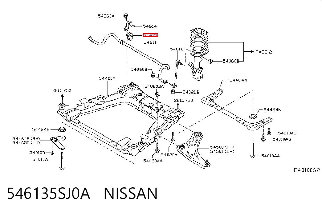 546135SJ0A Nissan/Infiniti