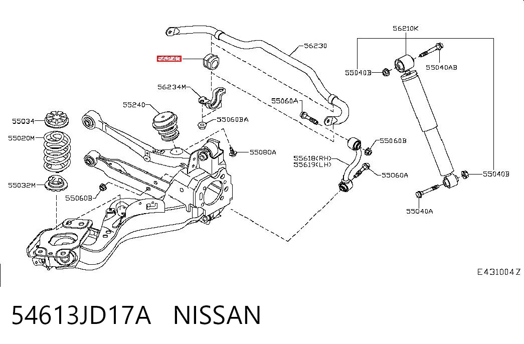 54613JD17A Nissan/Infiniti