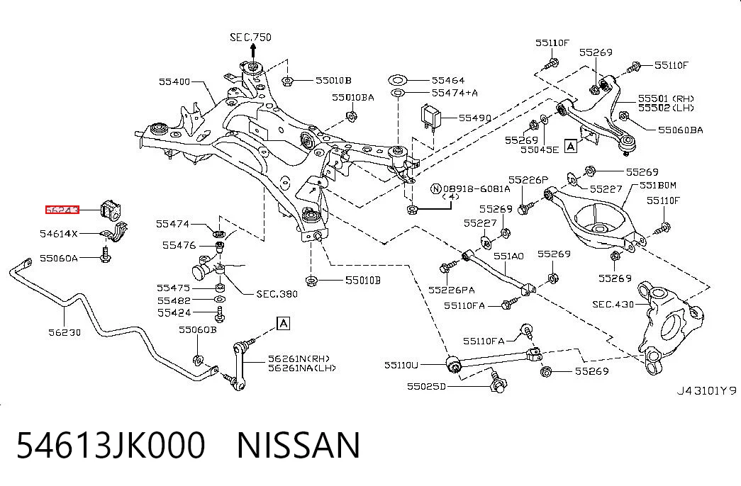 54613JK000 Nissan/Infiniti