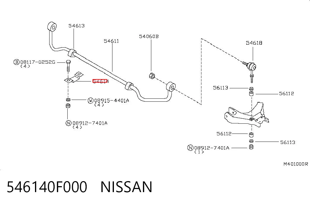 546140F000 Nissan/Infiniti