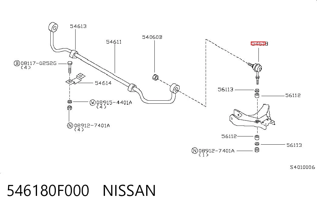 546180F000 Nissan/Infiniti