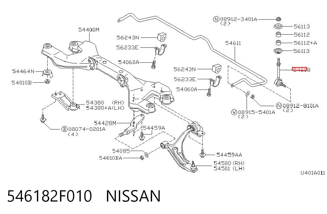 546182F010 Nissan/Infiniti