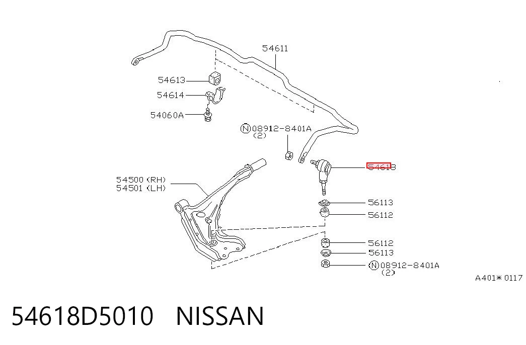  para Nissan Sunny III (Y10)