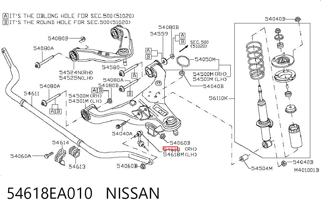 54618EA010 Nissan/Infiniti