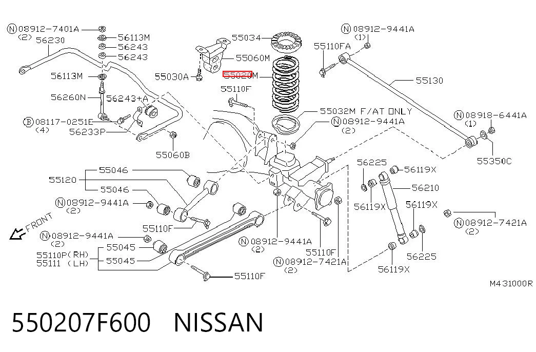 550207F600 Nissan/Infiniti