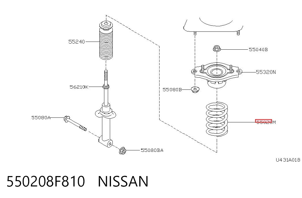 Mola traseira Nissan Primera  WP11 ao melhor preço