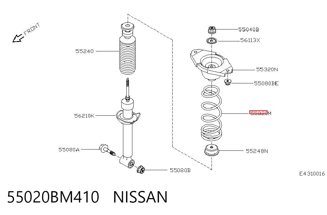55020BM410 Nissan/Infiniti