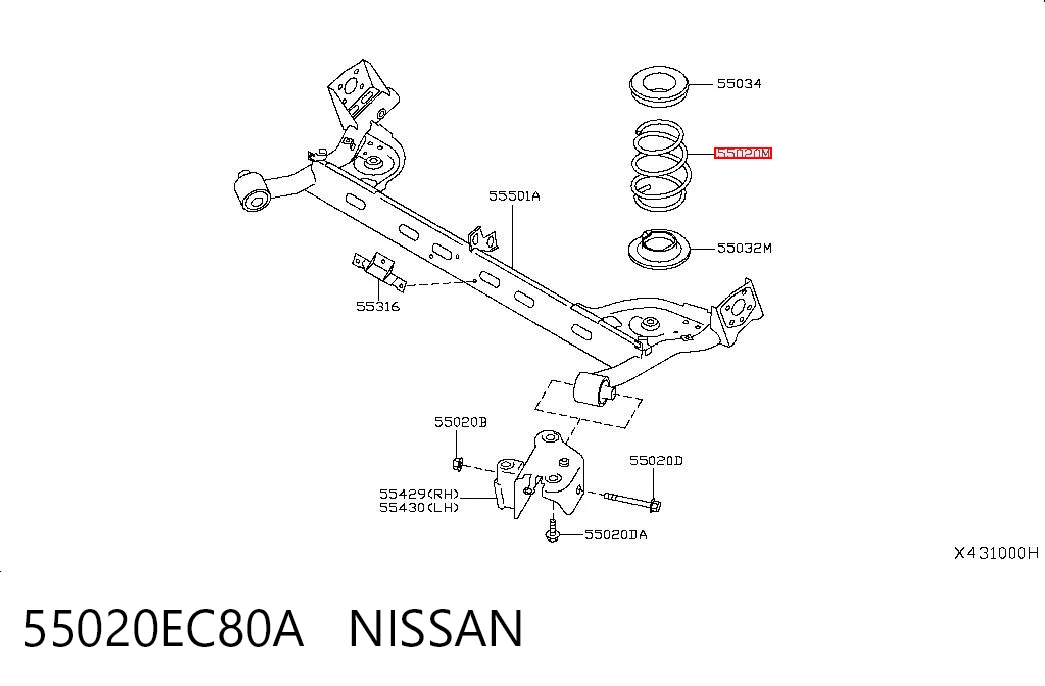 55020EC80A Nissan/Infiniti