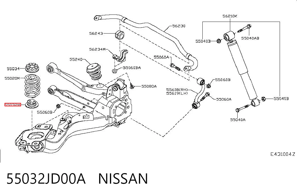 55032JD00A Nissan/Infiniti