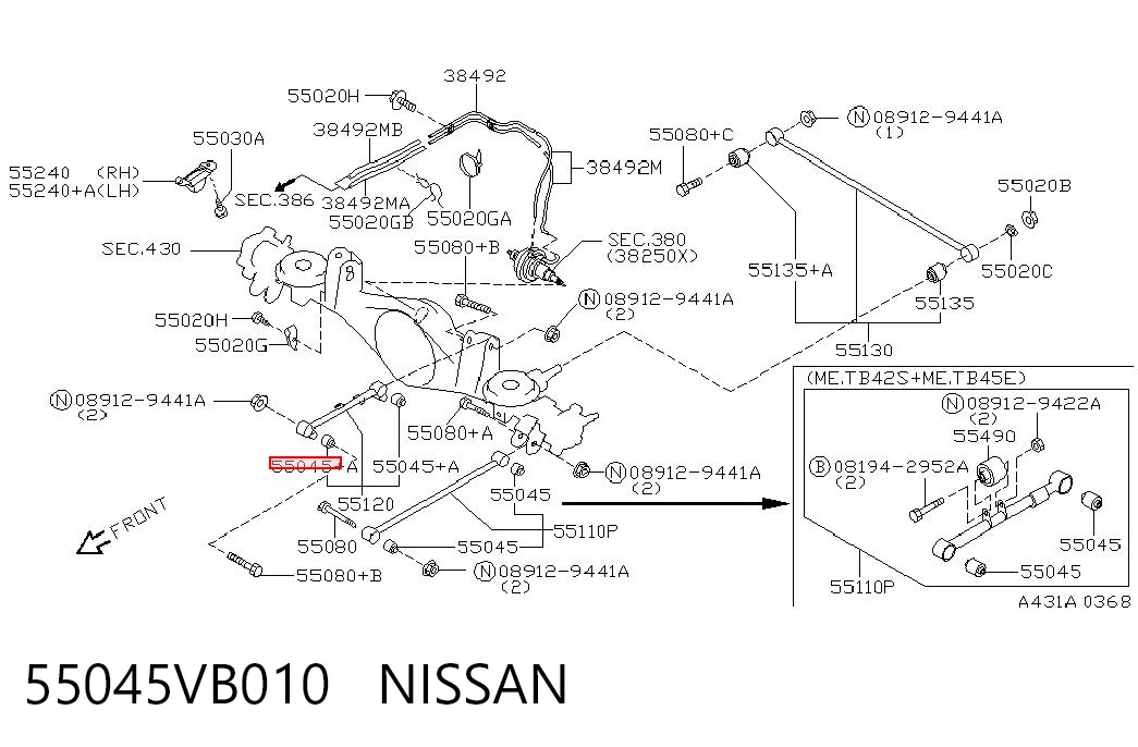 55045VB010 Nissan/Infiniti